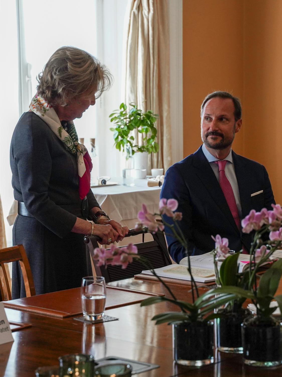 Dronning Sonja og kronprins Haakon