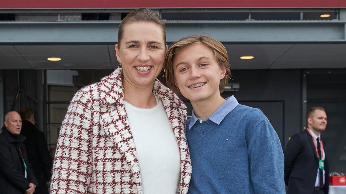 Mette Frederiksen og Magne i 2019. 