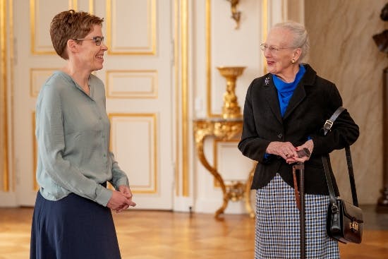 Bente Glintborg og dronning Margrethe