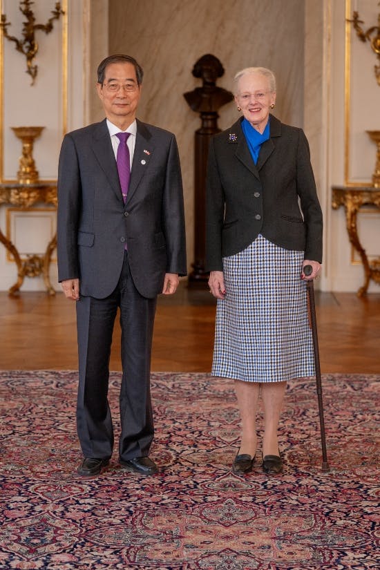 Premierminister Han Duck-Soo og dronning Margrethe