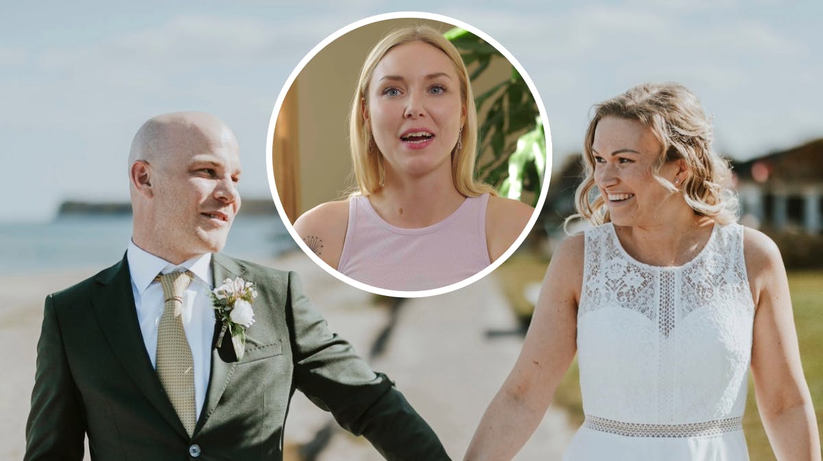 Mark, Sara og Line fra "Gift ved første blik". 