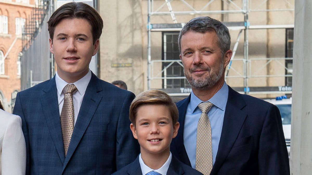 Prins Christian, prins Vincent og kronprins Frederik.
