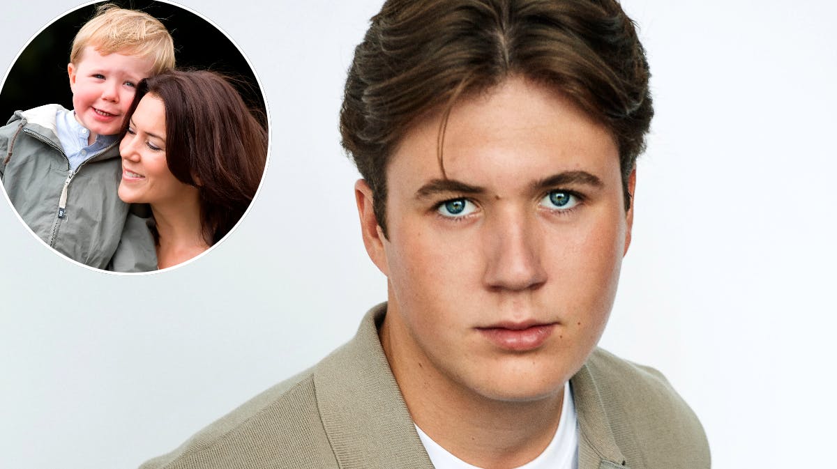 Prins Christian fotograferet i forbindelse med sin 18-års fødselsdag. Indsat: Prins Christian og kronprinsesse Mary i Australien i december 2008. 