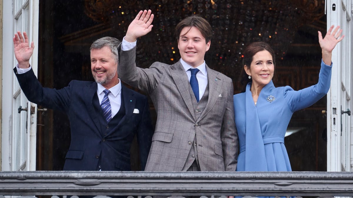 Kronprins Frederik, prins Christian og kronprinsesse Mary.&nbsp;