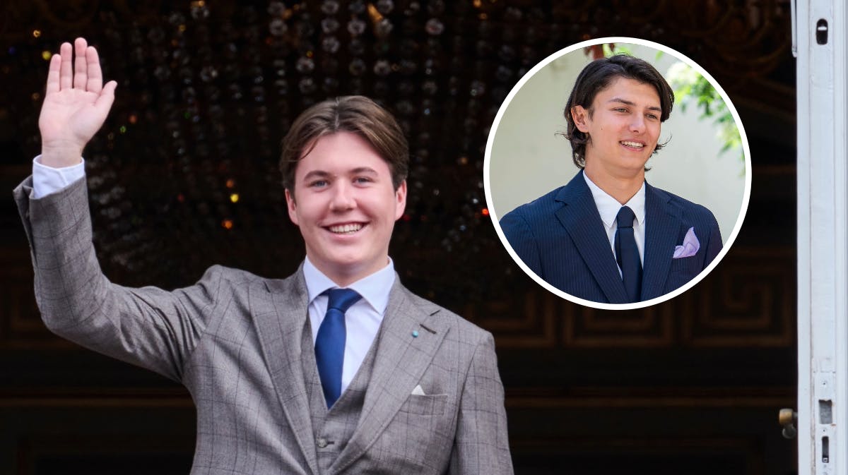 Prins Christian og grev Nikolai. 