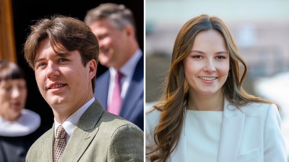 Prins Christian og prinsesse Ingrid Alexandra. 