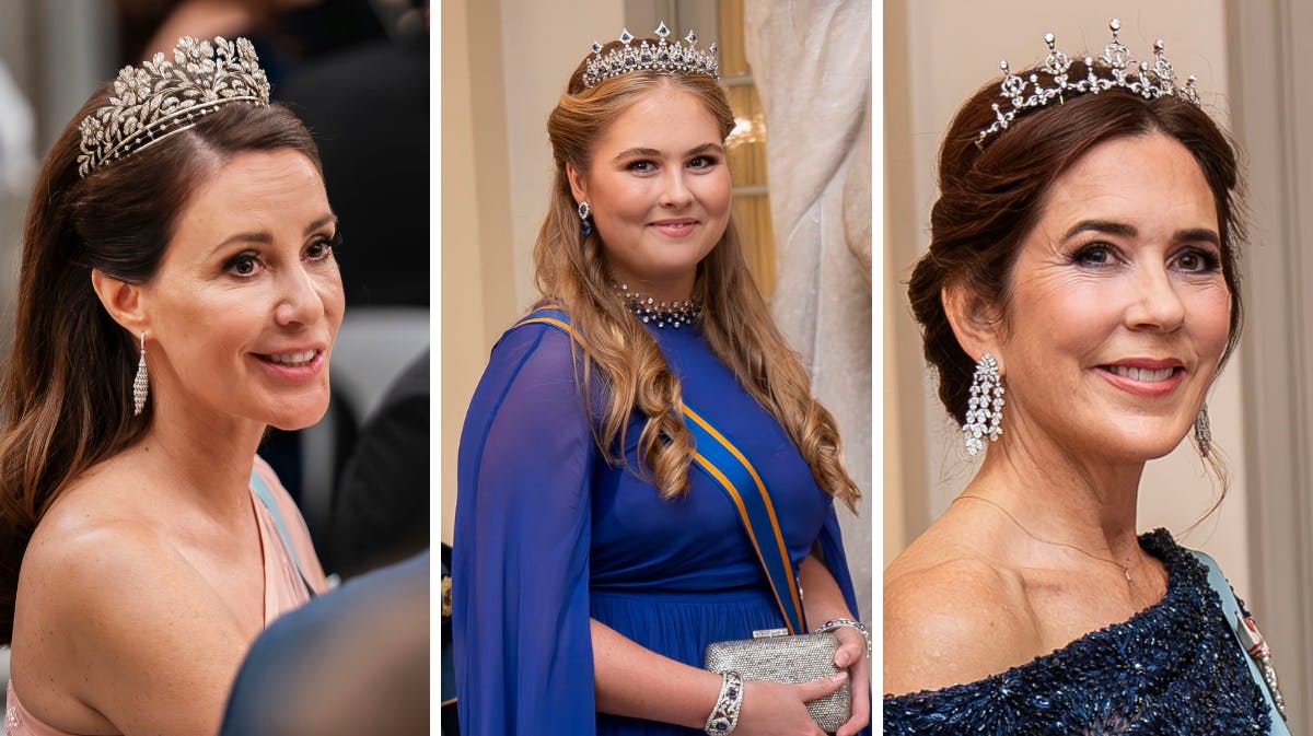 Der var mange forskellige diademer til prins Christians fødselsdag. 
