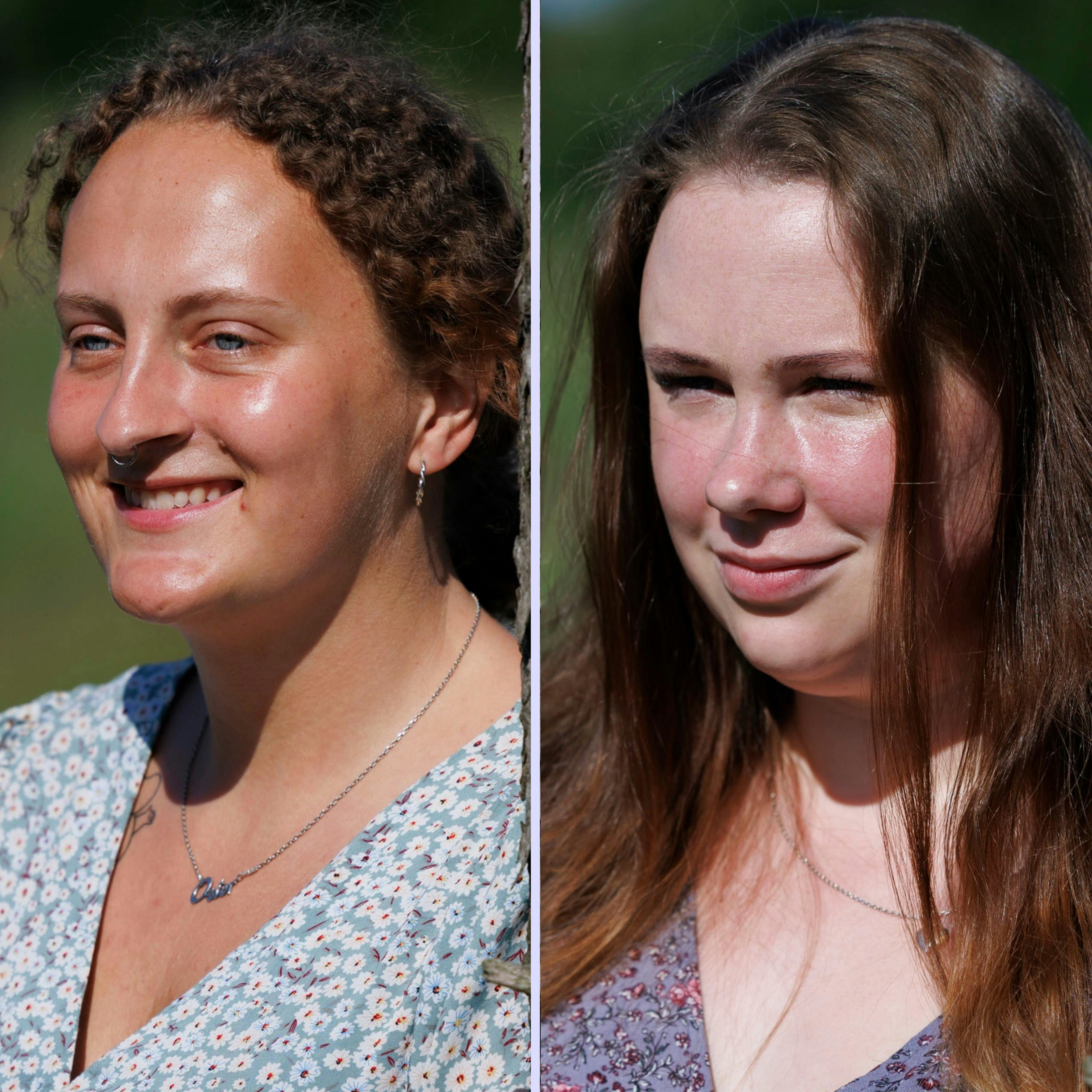 Maja og Michelle i "Landmand søger kærlighed"