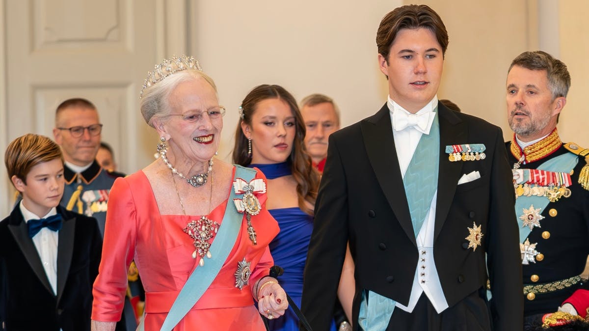 Dronning Margrethe og prins Christian