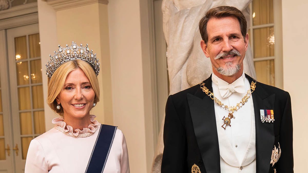 Kronprinsesse Marie-Chantal og kronprins Pavlos. 