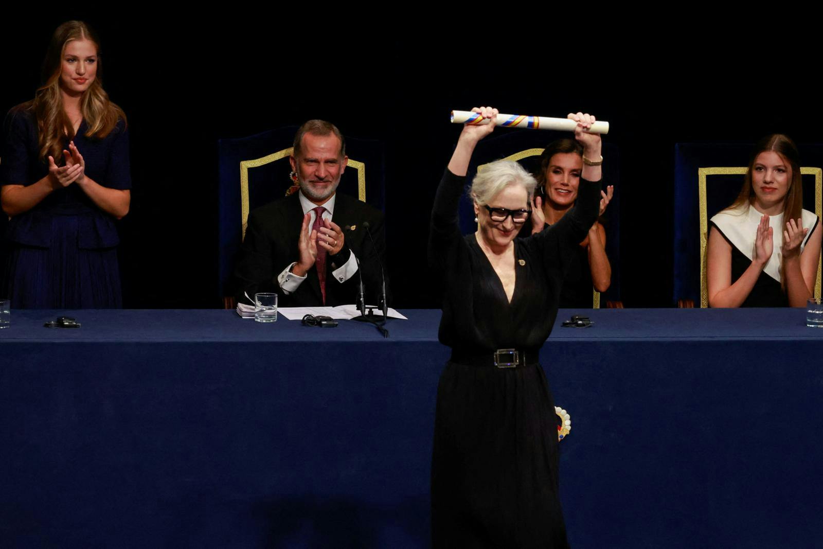 Det var en tydeligt stolt Meryl Streep, der takkede for prisen.