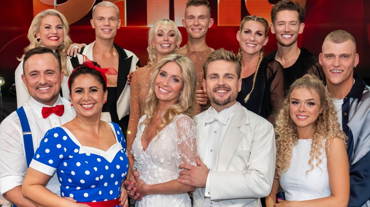 De seks tilbageværende par i "Vild med dans". 