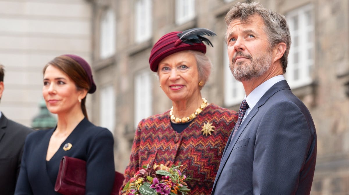 Kronprinsesse Mary, prinsesse Benedikte og kronprins Frederik