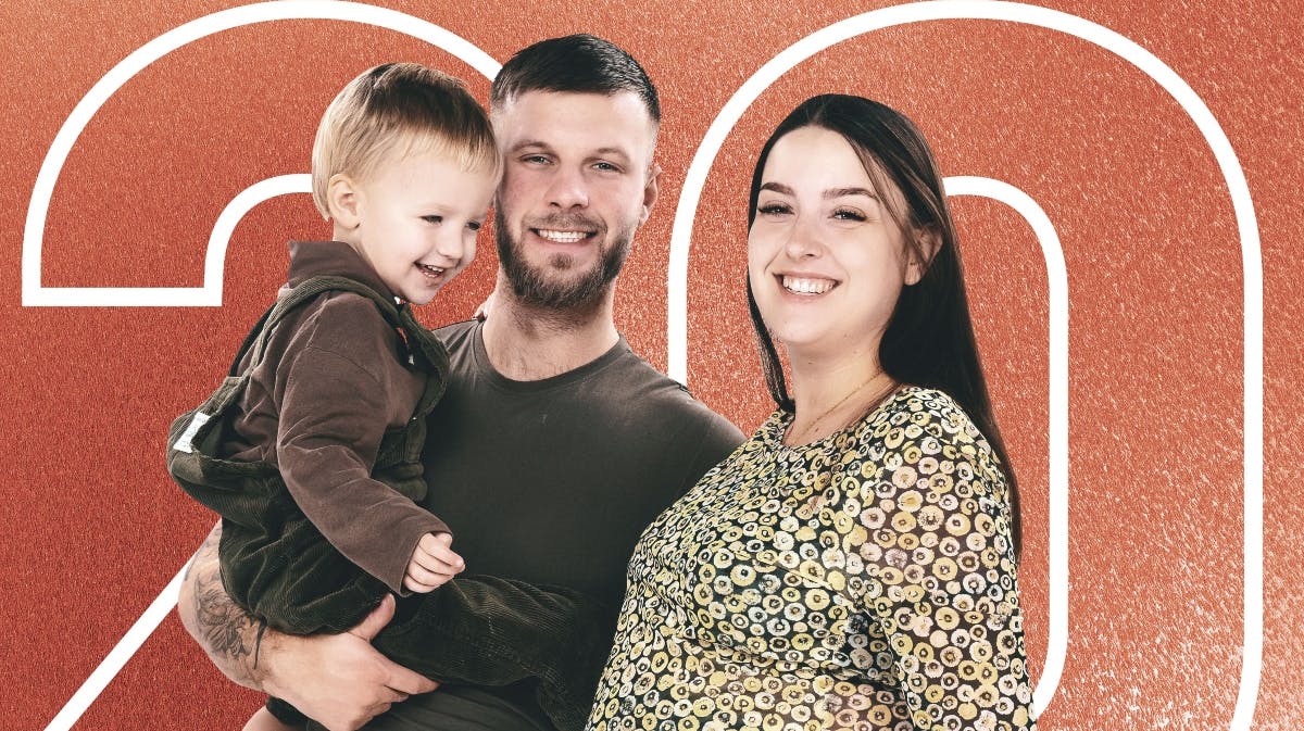 Louie, Daniel og Maria fra "Årgang 20". 