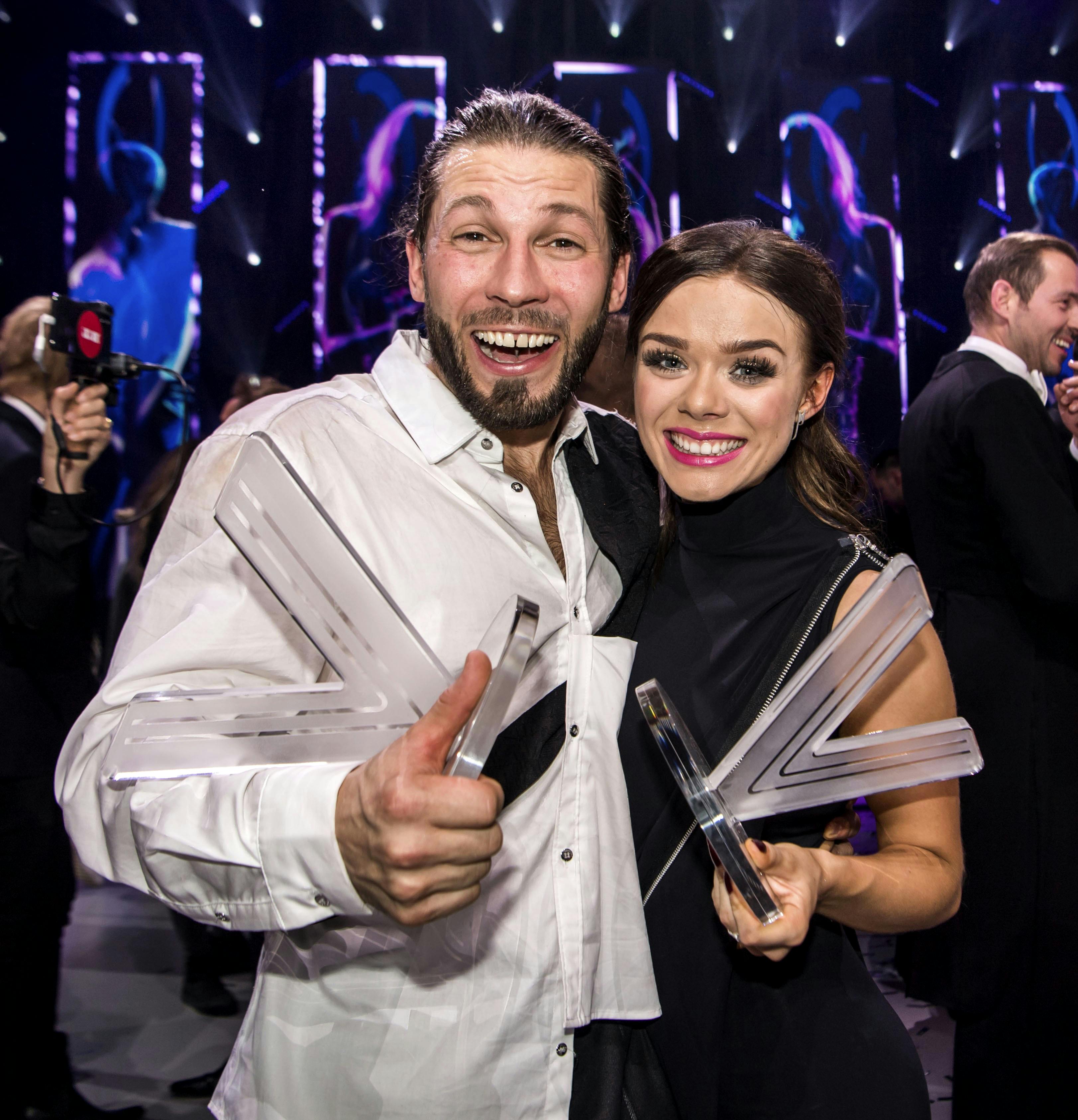 OPGAVE:  Finalen i "Vild med dans" Her er det: Simon Stenspil og Asta BjörkSTED:  Forum Horsens ArenaDATO: 20181123JOURNALIST: Helle Skram de FriisFOTOGRAF : Hanne Juul