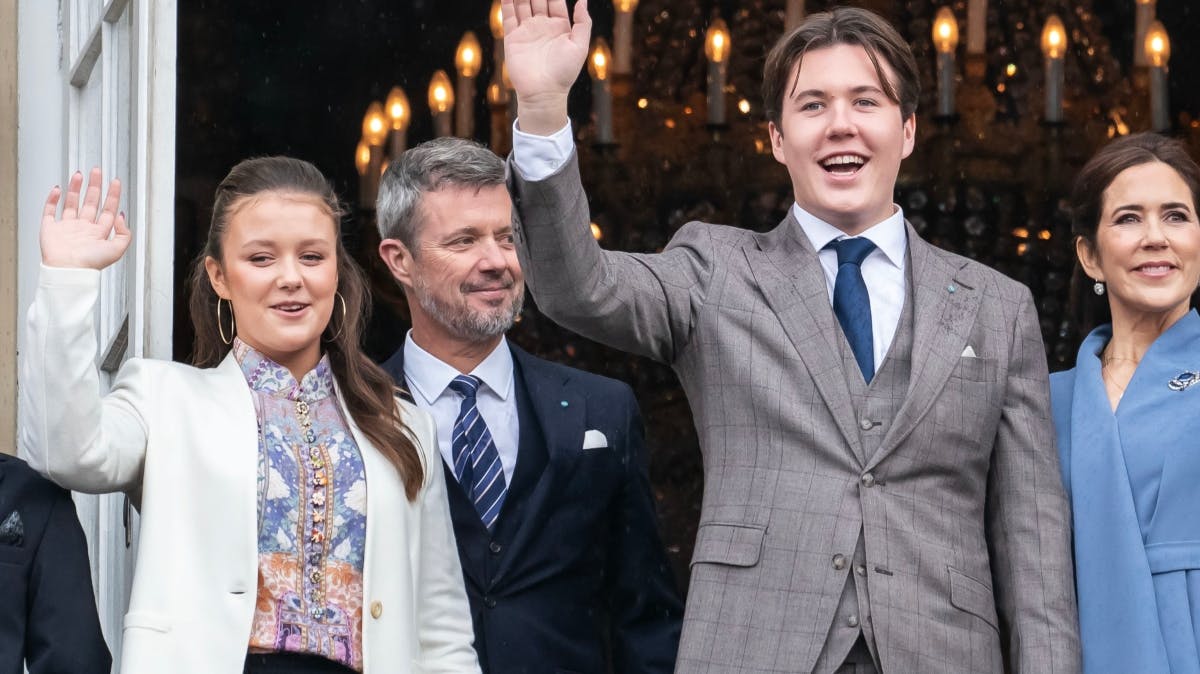 Prinsesse Isabella og prins Christian med kronprinsparret