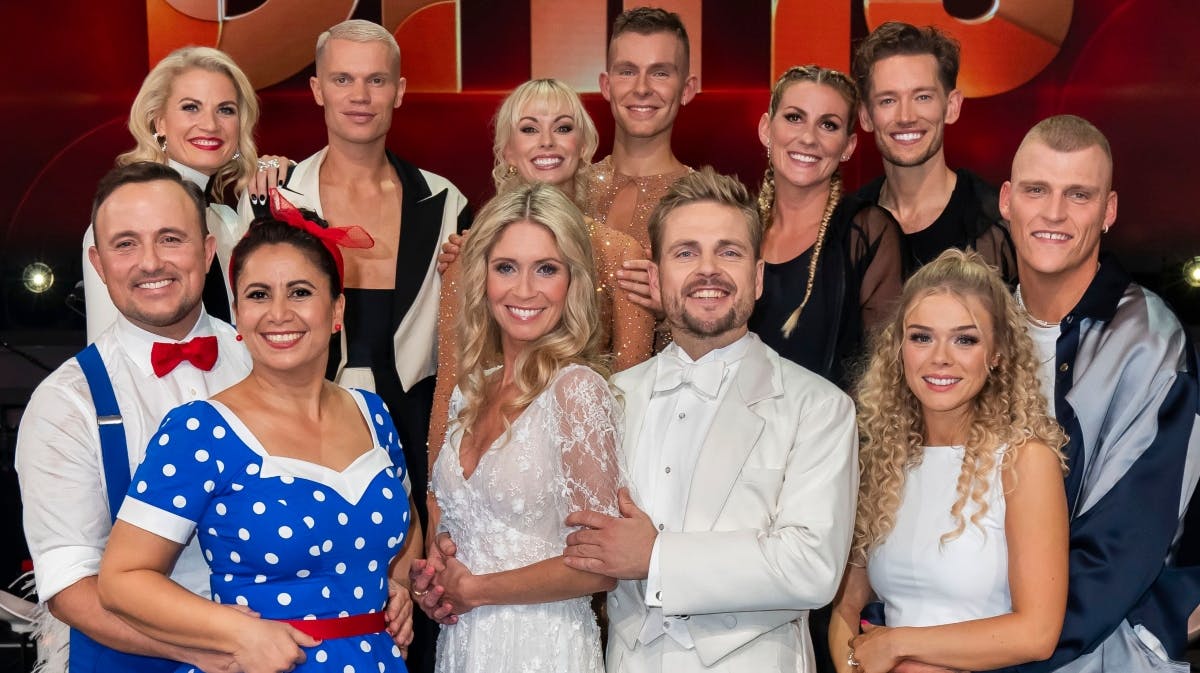 De seks tilbageværende par i "Vild med dans". 