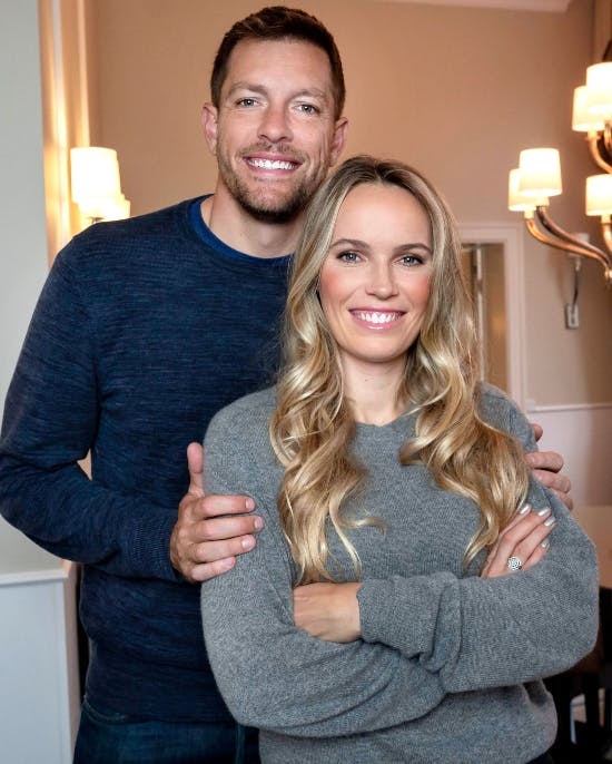 Caroline Wozniacki og hendes mand David Lee.