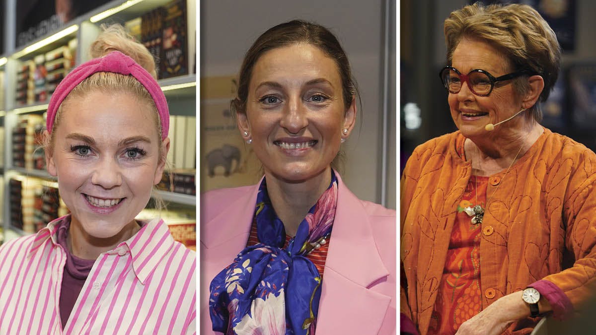 Mille Gori, Annemette Voss og Ghita Nørby til Bogforum 2023.