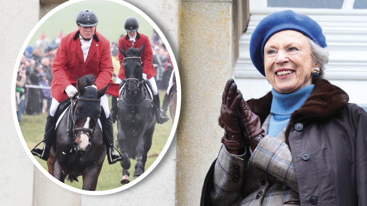 Prinsesse Benedikte til Hubertusjagten 2023.