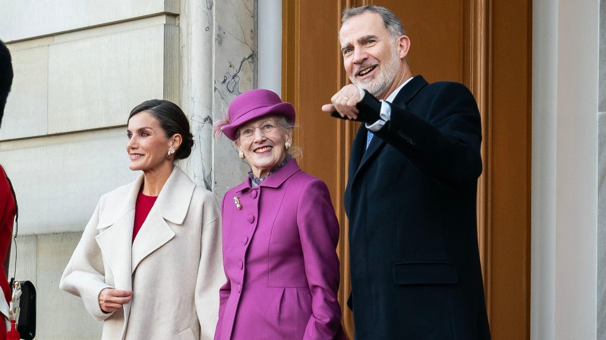 Dronning Letizia, dronning Margrethe og kong Felipe