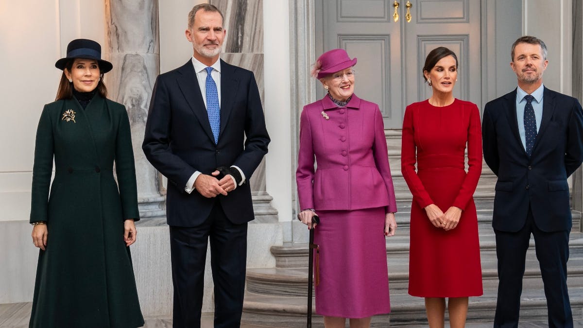 Kronprinsesse Mary, kong Felipe, dronning Margrethe, dronning Letizia og kronprins Frederik