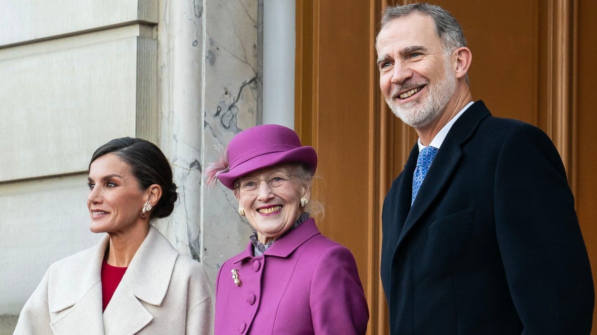 Dronning Letizia, dronning Margrethe og kong Felipe