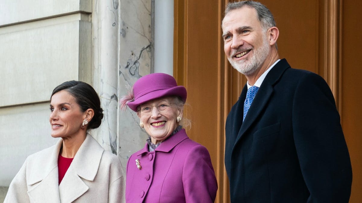 Dronning Letizia, dronning Margrethe og kong Felipe