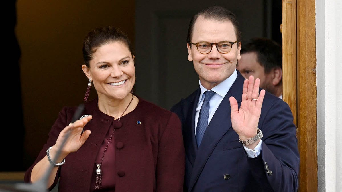 Kronprinsesse Victoria og prins Daniel.