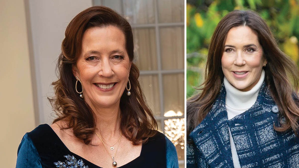 Jane Stephens og kronprinsesse Mary.