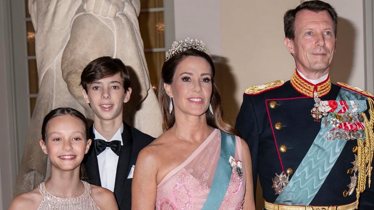 Komtesse Athena, grev Henrik, prinsesse Marie og prins Joachim