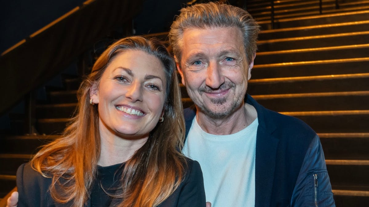 Sara Maria Franch-Mærkedahl med kæresten Nicolaj Kopernikus