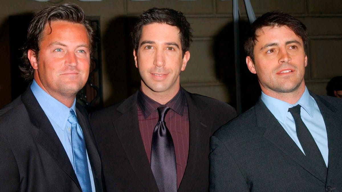 Matthew Perry, David Schwimmer og Matt Le Blanc 