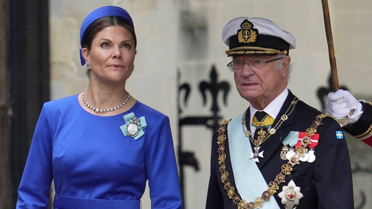 Kronprinsesse Victoria og kong Carl Gustaf. 