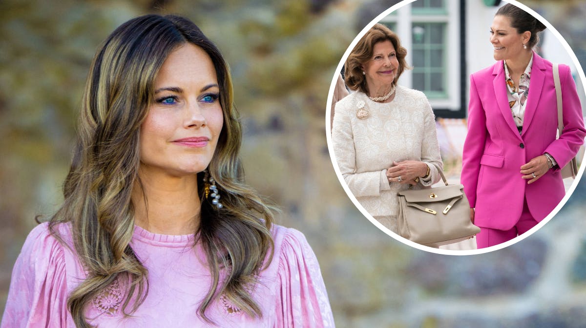 Prinsesse Sofia. Indsat foto: dronning Silvia og kronprinsesse Victoria. 