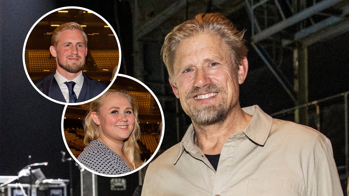 Peter, Kasper og Cecilie Schmeichel. 