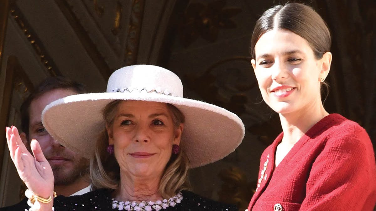 Prinsesse Caroline og Charlotte Casiraghi til Monacos Nationaldag 2023.