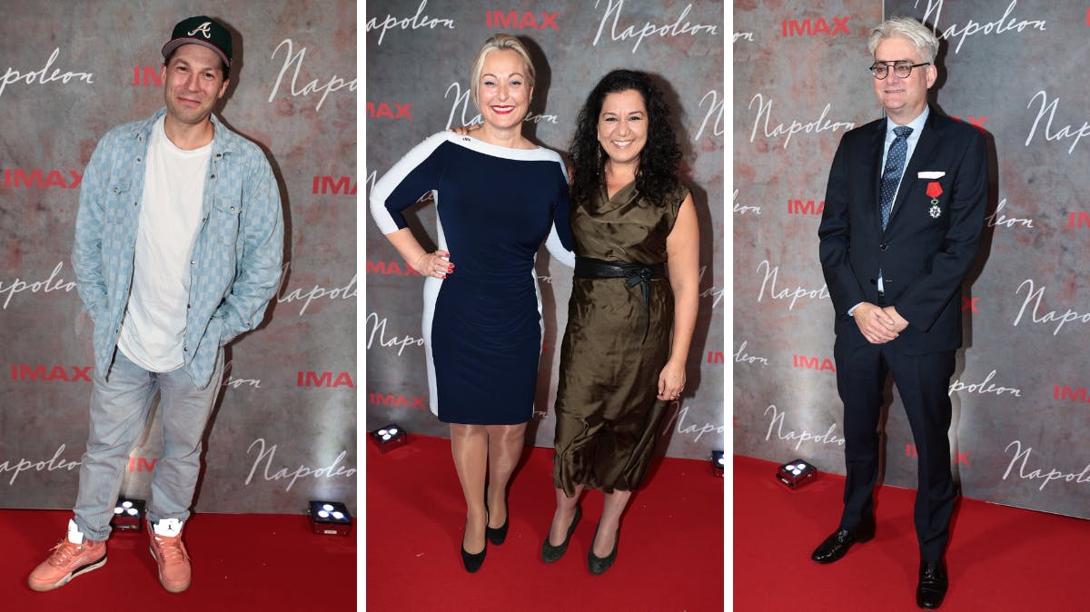 Kendte gæster til premiere på filmen "Napoleon".