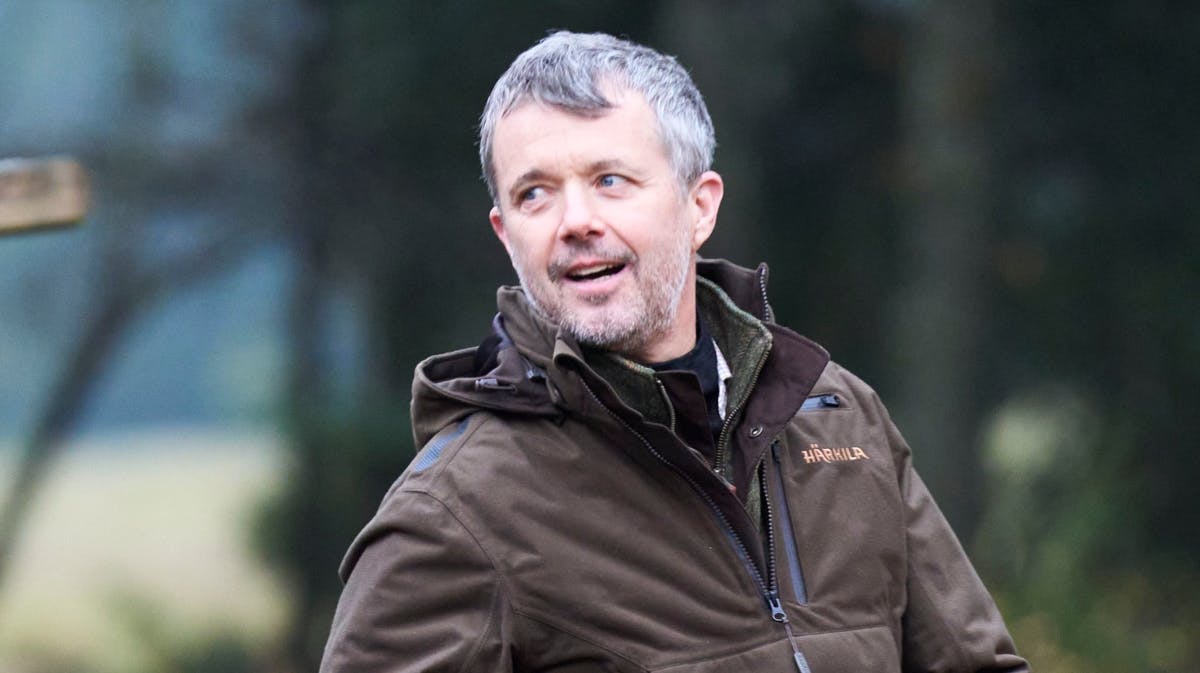 Kronprins Frederik ved dagens jagt. 