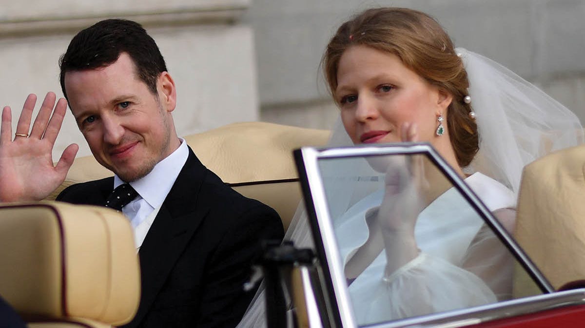 Prins Filip og prinsesse Danica af Jugoslavien blev gift i oktober 2017.