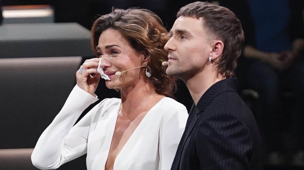 Sarah Grünewald og Martin Johannes Larsen i "Vild med dans"-finalen 2023.