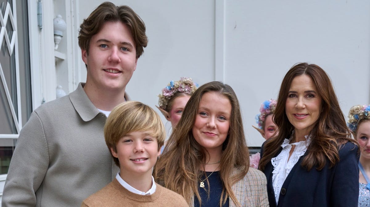 Prins Christian, prins Vincent, prinsesse Isabella og kronprinsesse Mary