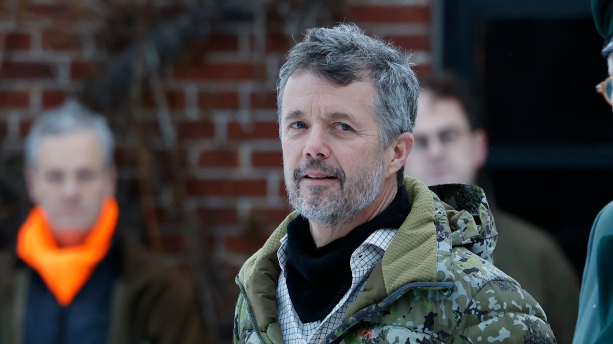 Kronpring Frederik på kongejagt den 30. november. 