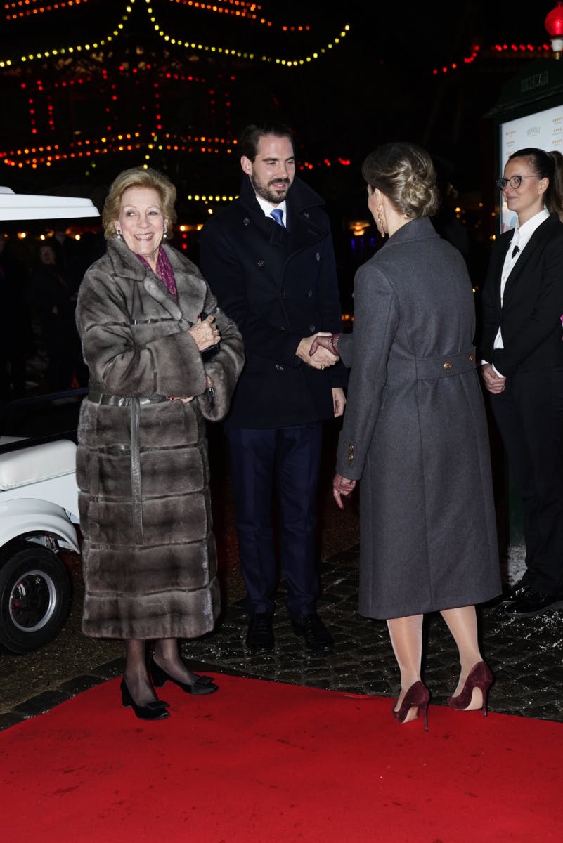 Gæster til repremiere på "Snedronningen"