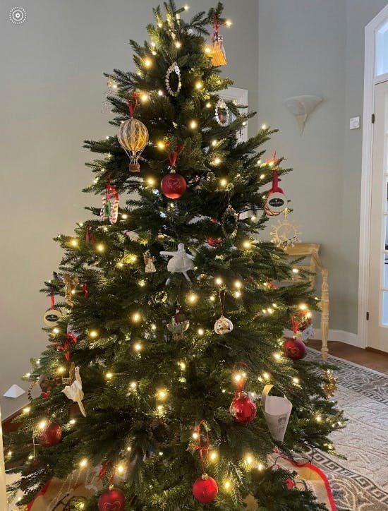 Anne Laxholms kunstige juletræ.