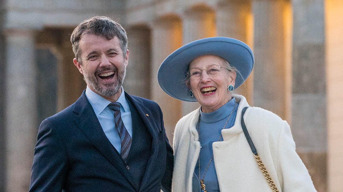 Kronprins Frederik og dronning Margrethe.