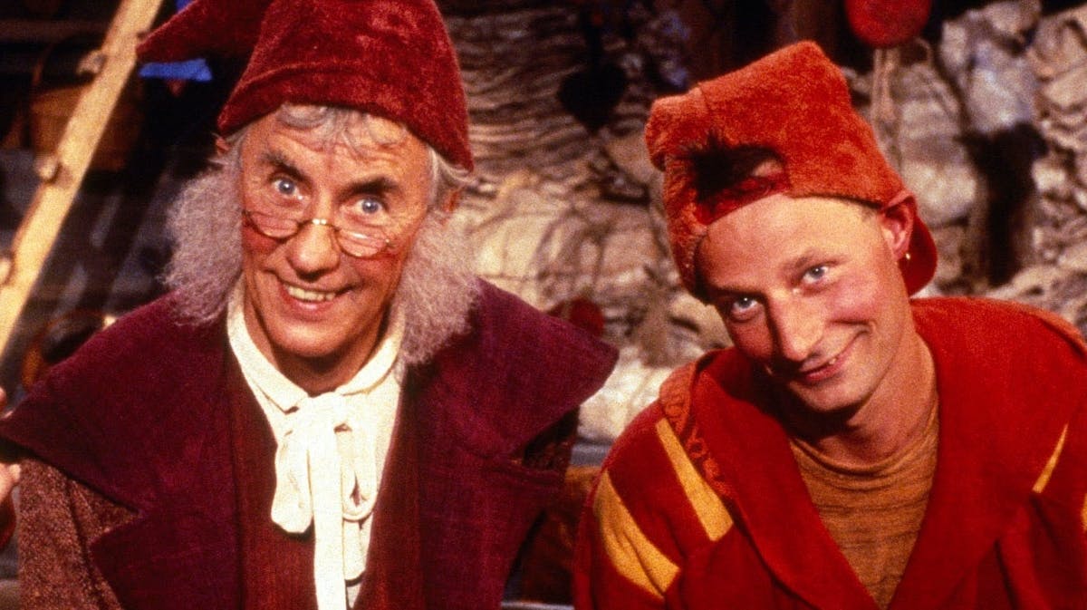 Paul Hüttel og Jan Linnebjerg som Gyldengrød og Pyrus. 