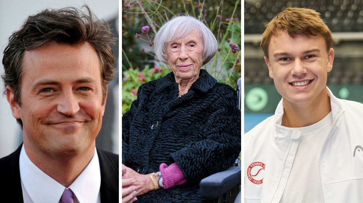 Matthew Perry, Lise Nørgaard og Holger Rune 