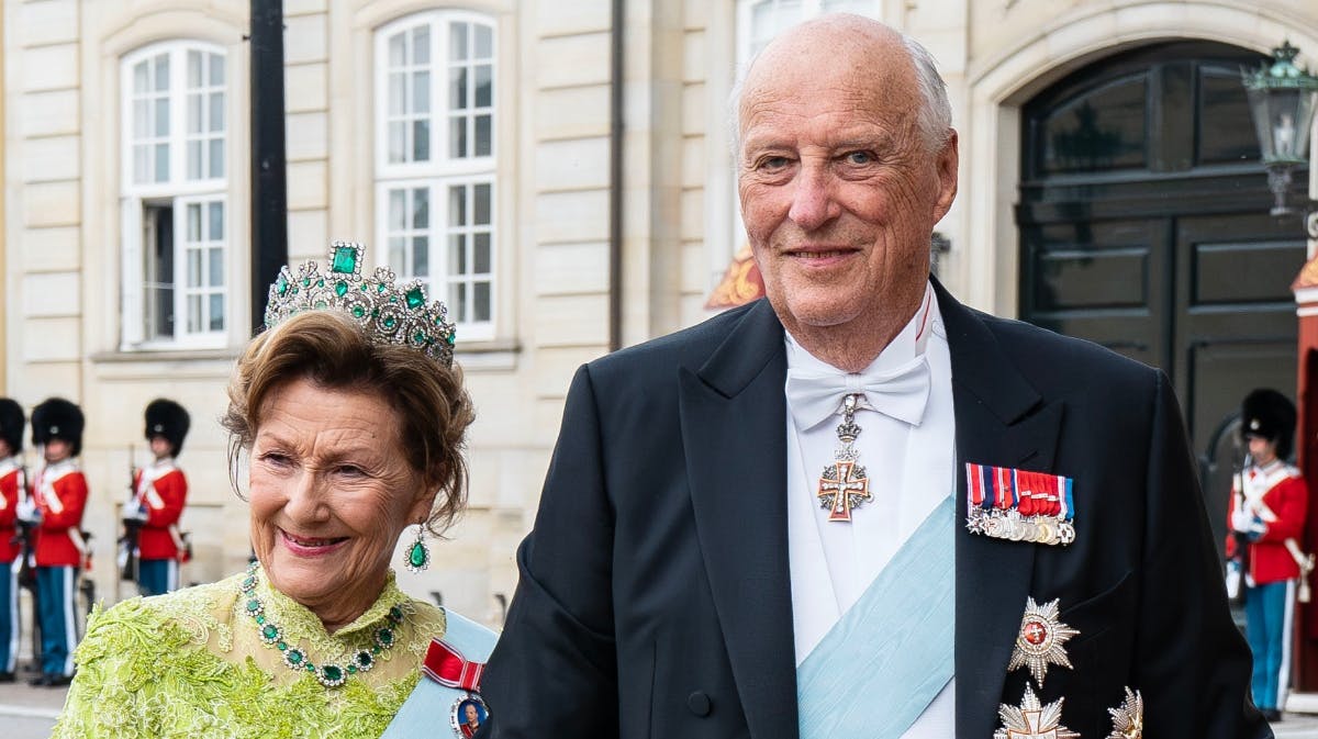 Dronning Sonja og kong Harald.