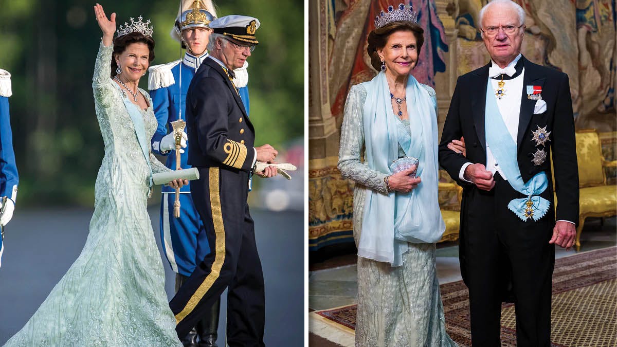 Dronning Silvia i 2013 og 2023